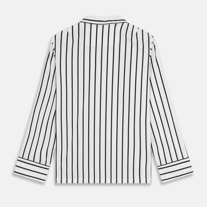Black & White Stripe Harriet Women’s Pyjama Set Image 5