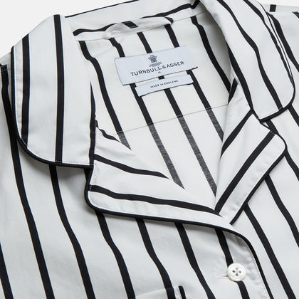 Black & White Stripe Harriet Women’s Pyjama Set Image 3