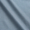 View 4 of product A Turnbull & Asser Green Multi Check Contrast Cotton Gown with a belt, featuring checkered trim on the collar, pocket, cuffs, and hem, laid flat on a white background.