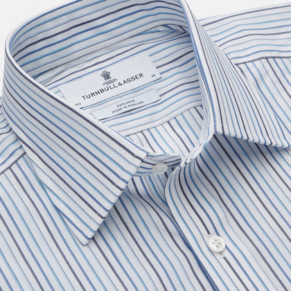 Blue Multi Blazer Stripe Regular Fit Mayfair Shirt Image 1