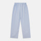 Turnbull & Asser Pale Blue Multi Stripe Cotton Hastings Pyjama Trousers with a modern fit, elastic waistband, and vertical white and yellow pinstripes, shown flat on a white background.