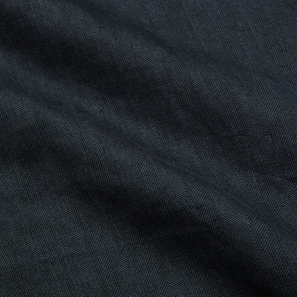 Grey Cotton and Linen Blend Holiday Fit Winnington Shirt Image 2