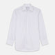The Turnbull & Asser Blue Multi Check Cotton Regular Fit Mayfair Shirt features long sleeves, a button-down front, pointed collar, and buttoned cuffs, displayed on a plain white background.