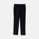 Turnbull & Asser Navy Horizontal Cord Trousers in pure cotton feature a straight-leg fit, side pockets, and button closure, shown against a plain light gray background.