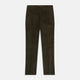 Turnbull & Asser's Olive Green Corduroy Trousers feature a straight leg, front button and zip closure, belt loops, and pressed creases—an essential piece for any men's wardrobe, shown against a white background.