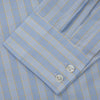 View 4 of product A Yellow and Blue Glen Check Tailored Fit Shirt by Turnbull & Asser, featuring a Kent collar, displayed flat on a white background.