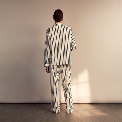 Black & White Stripe Harriet Women’s Pyjama Set Image 7