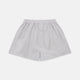 Turnbull & Asser Blue Multi Check Cotton Godfrey Boxer Shorts feature a relaxed fit, elastic waistband, and luxury design—men’s essentials laid flat on a white background.