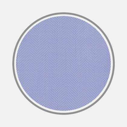 Blue Herringbone Sea Island Quality Cotton Fabric