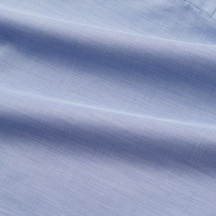 Blue Piped End-on-End Cotton Nightshirt Image 3