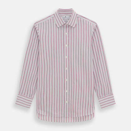 Purple Multi Track Stripe Mayfair Shirt