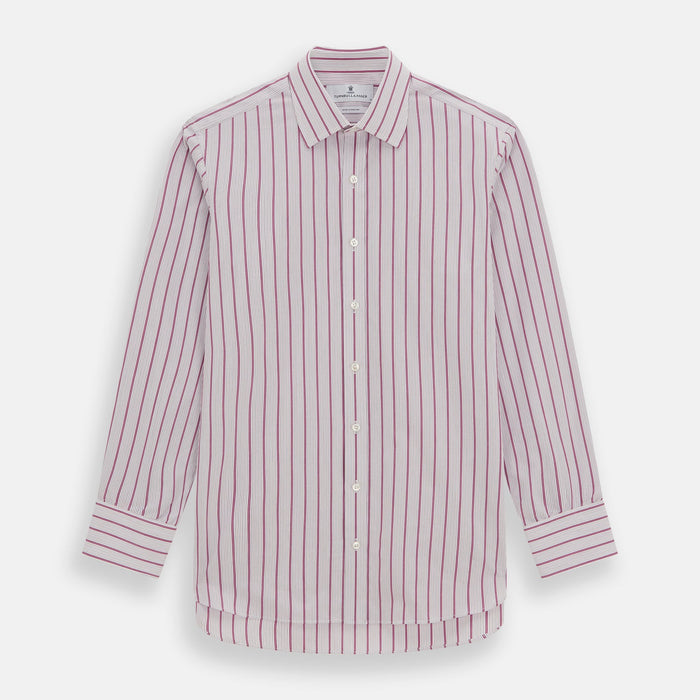 Purple Multi Track Stripe Mayfair Shirt