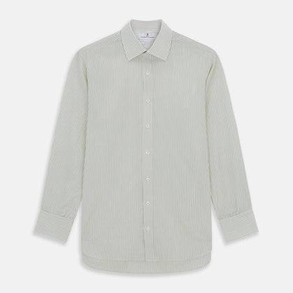 Dark Green Pinstripe Mayfair Shirt