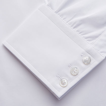 White Organic Cotton Tailored Fit Hove Shirt Image 1