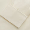 View 3 of product The Turnbull & Asser Tailored Fit Cream Cotton Shirt features a Kent collar and double cuffs, shown laid flat against a white background—ideal for pairing with statement ties.