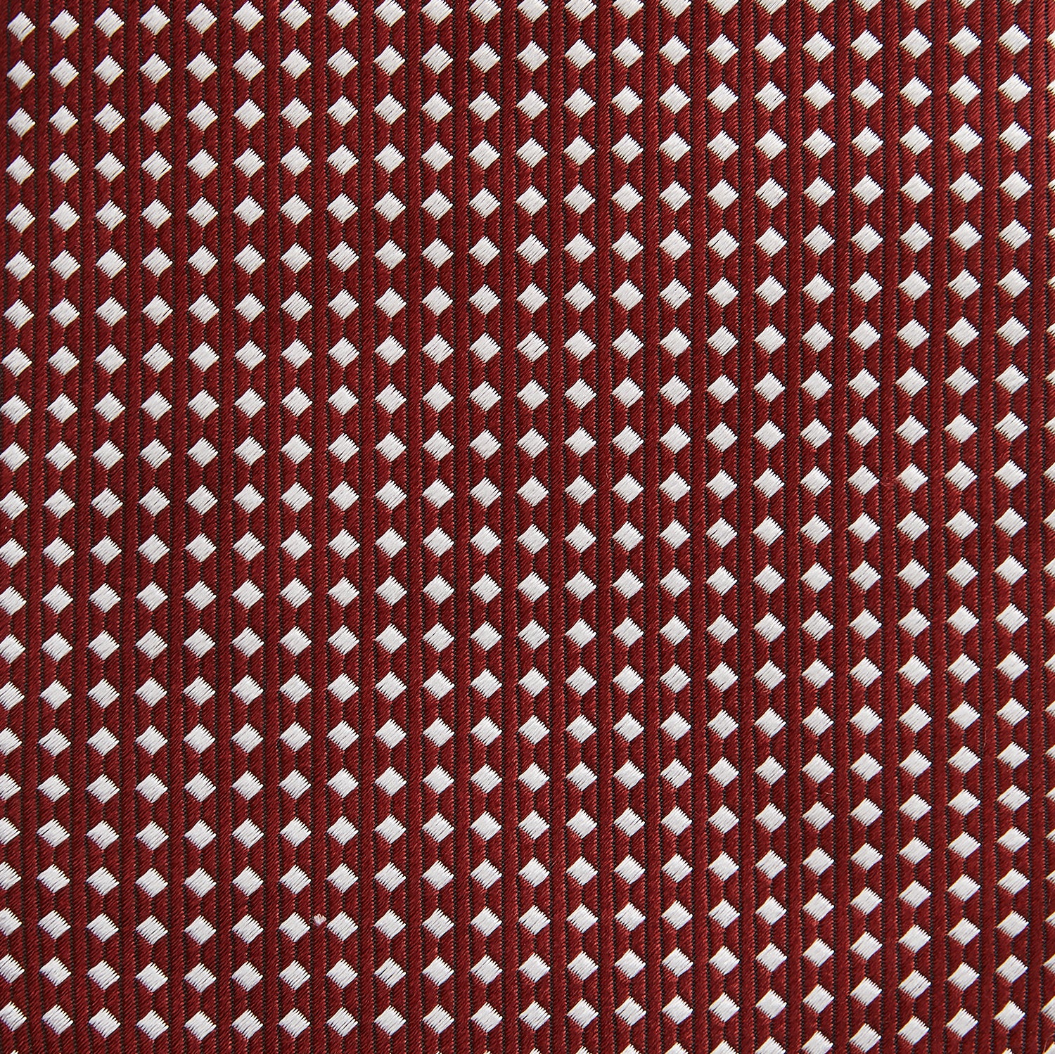 View 3 of product Burgundy and White Diamond Silk Tie