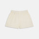 The Plain Cream Cotton Boxer Shorts by Turnbull & Asser feature an elasticated waistband and are shown flat on a white background.