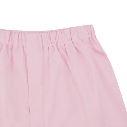 Pink End-On-End Cotton Boxer Shorts Image 1