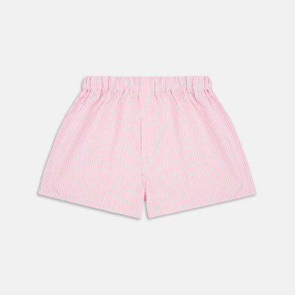 Pink Bengal Stripe Cotton Boxer Shorts