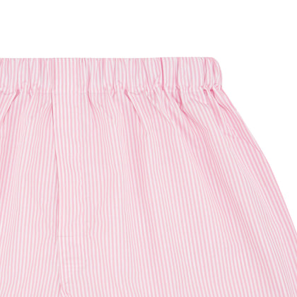Pink Bengal Stripe Cotton Boxer Shorts Image 1