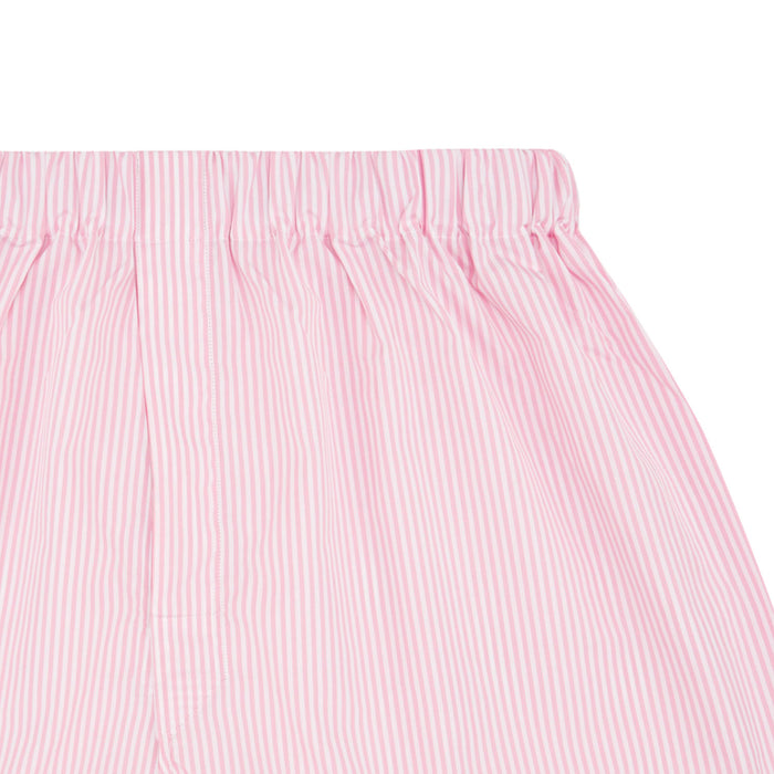 Pink Bengal Stripe Cotton Boxer Shorts Image 1