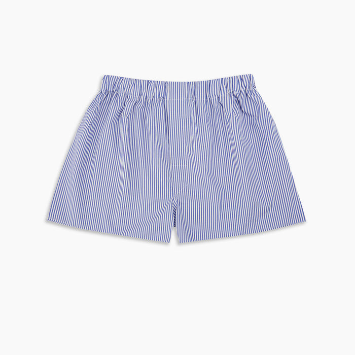 Blue Bengal Stripe Cotton Boxer Shorts Image 2