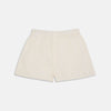 View 1 of product Turnbull & Asser Cream Sea Island Quality Cotton Boxer Shorts for men, featuring an elastic waistband, are shown on a white background.