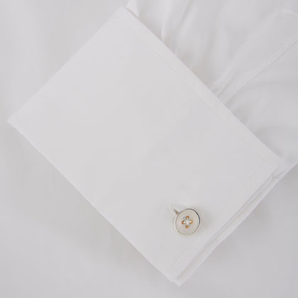 Reversible Sterling Silver Mother-of-Pearl Button Cufflinks Image 1