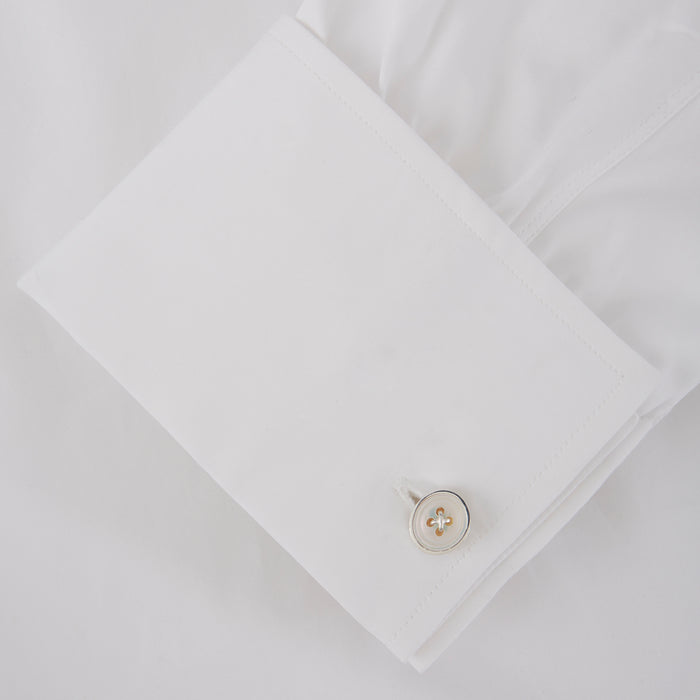 Reversible Sterling Silver Mother-of-Pearl Button Cufflinks Image 1