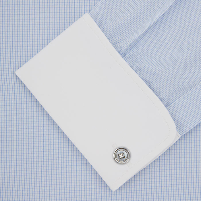 The Great Gatsby Cotton Shirt with White Collar and Double Cuffs Image 5