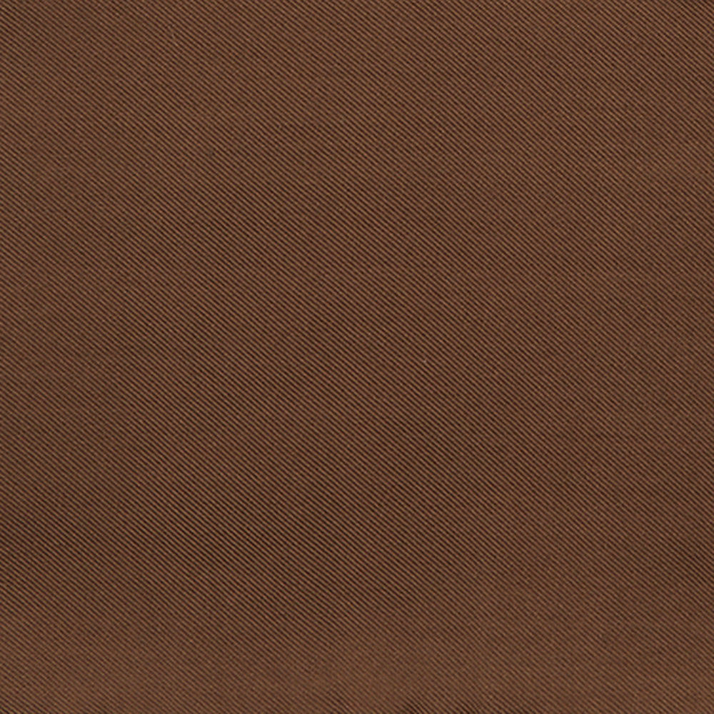 The Brown and White Piped Silk Pocket Square by Turnbull & Asser features a stitched edge and discreet branding—an elegant accessory for any occasion.