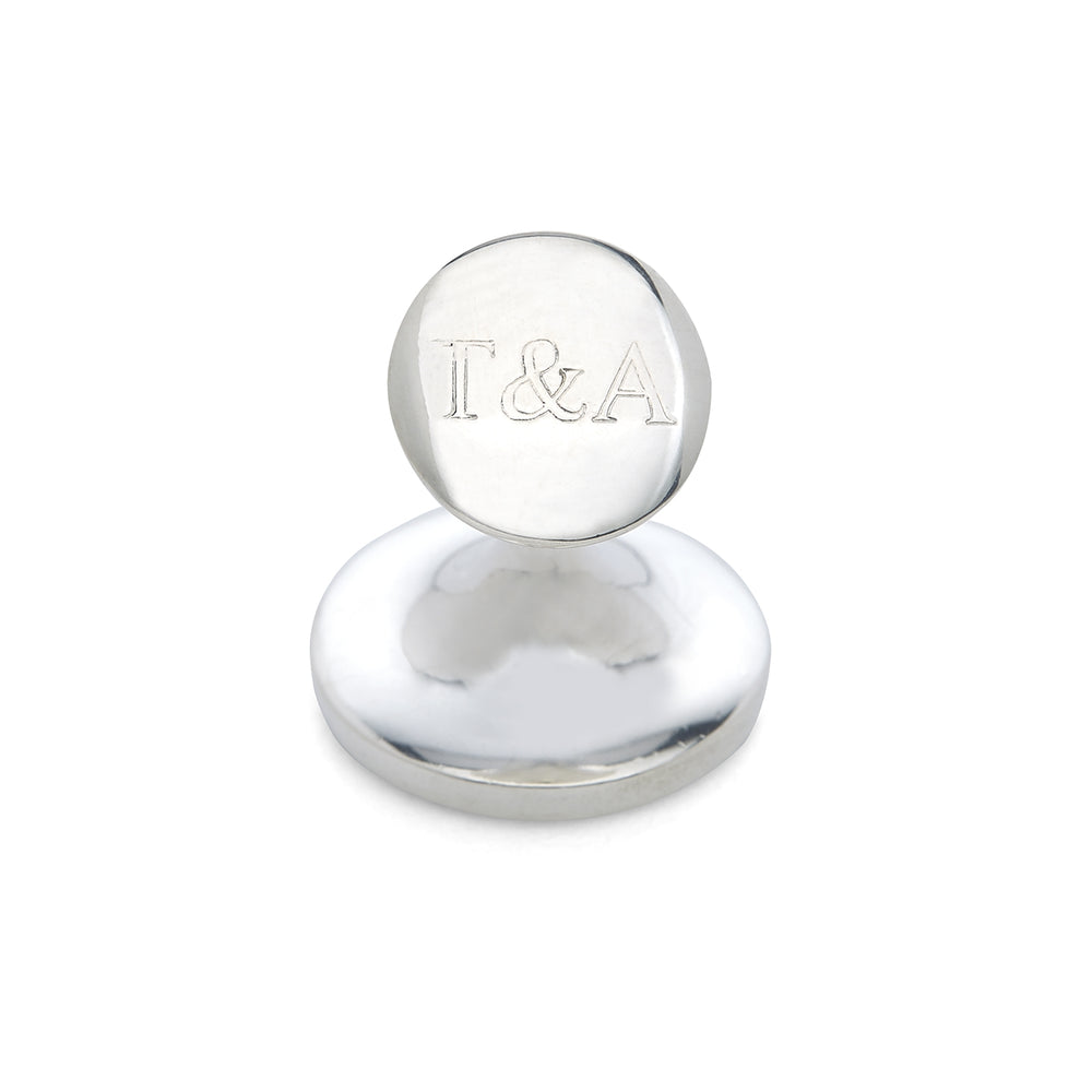 Turnbull & Asser’s Spotted Burgundy and White Sterling Silver Enamelled Cufflinks add subtle sophistication to your smart attire with a stylish dot pattern on a rich background.