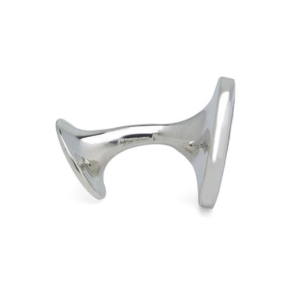 Spotted Burgundy and White Sterling Silver Enamelled Cufflinks Image 1