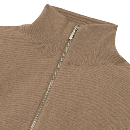 Natural Half-Zip Cashmere Jumper Image 1