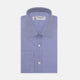 A Pink Superfine Oxford Cotton Shirt by Turnbull & Asser, featuring a T&A collar, double cuffs, and white buttons, is neatly folded and displayed against a plain white background.
