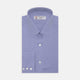 A Blue Superfine Oxford Cotton Shirt by Turnbull & Asser, featuring a T&A collar and 3-button cuffs, is displayed against a plain white background.