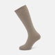A single Turnbull & Asser Light Brown 3/4 Length Cashmere Sock is shown upright on a plain white background.