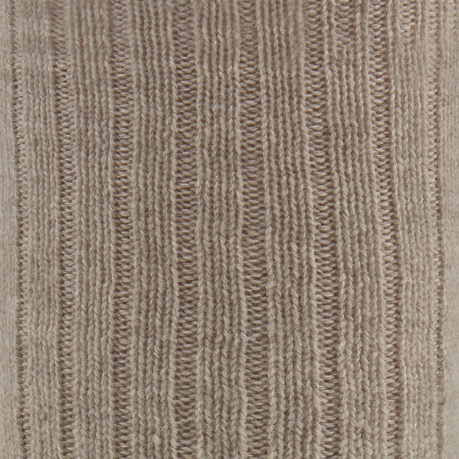 View 2 of product A single Turnbull & Asser Light Brown 3/4 Length Cashmere Sock is shown upright on a plain white background.