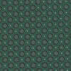 View 3 of product The Turnbull & Asser Green Floral Spot Silk Tie features small, light-colored circular dots on a classic green silk background—ideal for dressing up your favorite office shirt. Displayed rolled on a plain white backdrop.