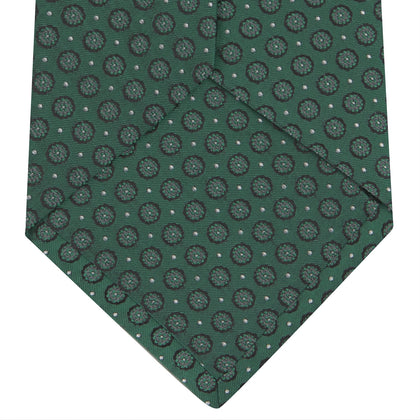 Green Floral Spot Silk Tie Image 3
