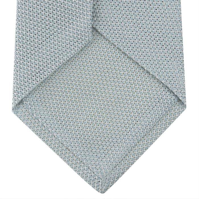 Light Blue Grenadine Silk Tie Image 3