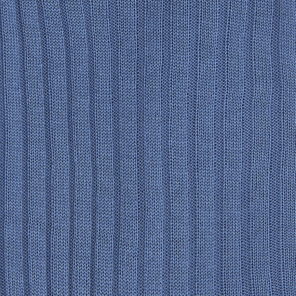 Denim Blue Short Pure Cotton Socks Image 1