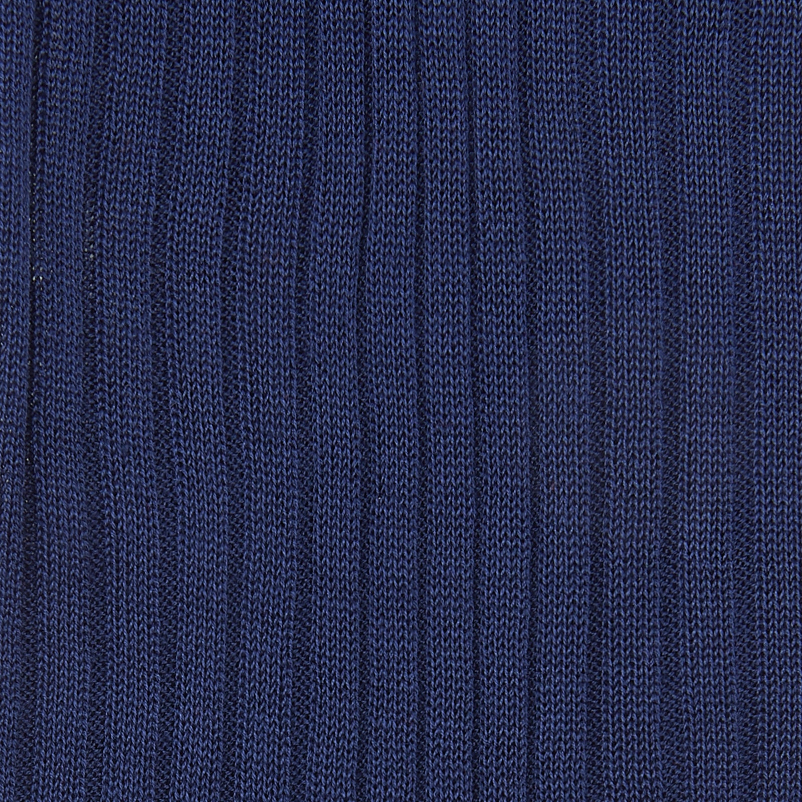 View 2 of product A single Ocean Blue Short Pure Cotton Sock from Turnbull & Asser is shown upright and angled left against a plain white background.