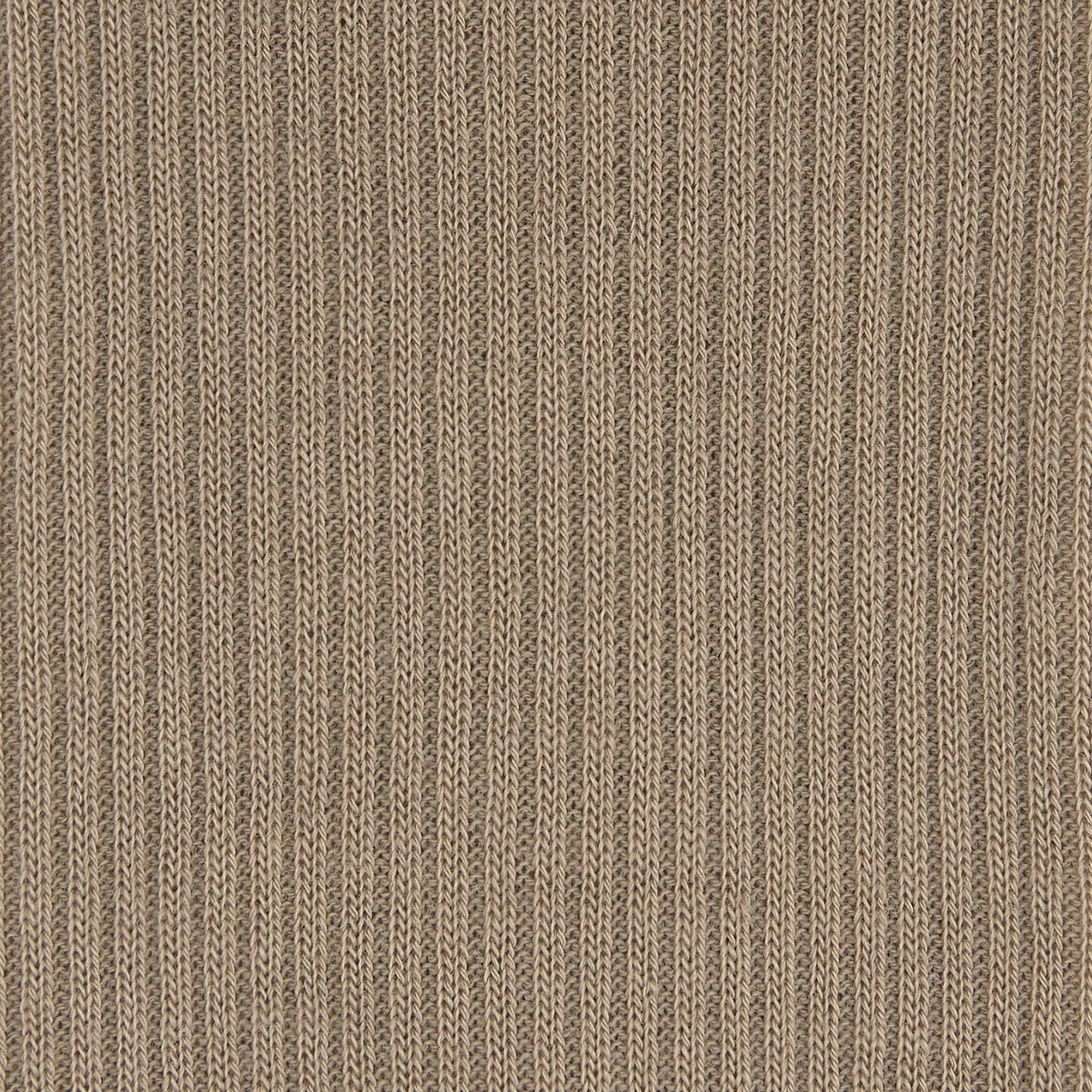 View 2 of product A single, knee-high Light Khaki Long Merino Wool Sock by Turnbull & Asser is displayed on a white background at a slight angle—an ideal luxury choice for men’s socks.