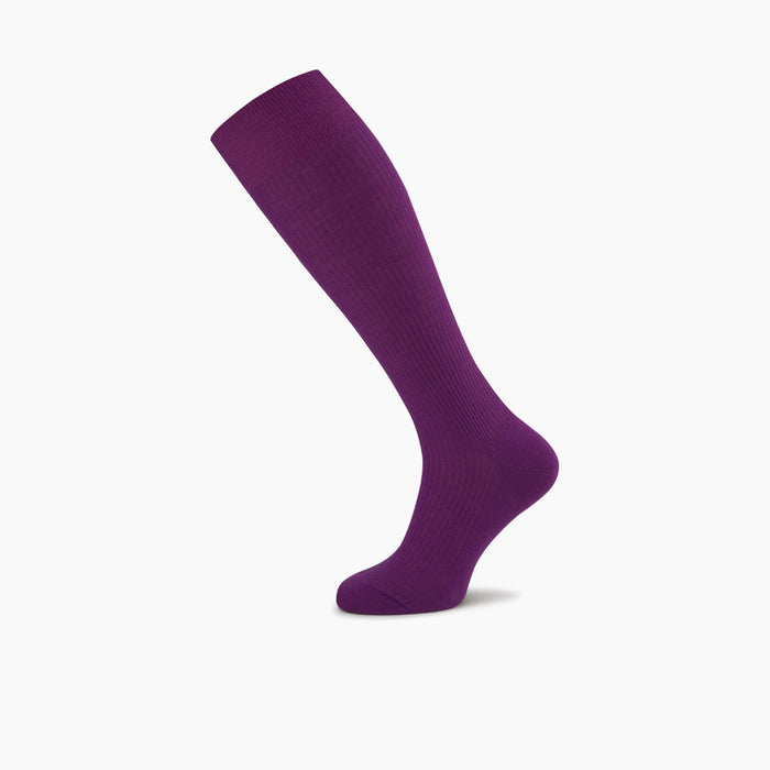 Magenta Long Merino Wool Socks Image 2
