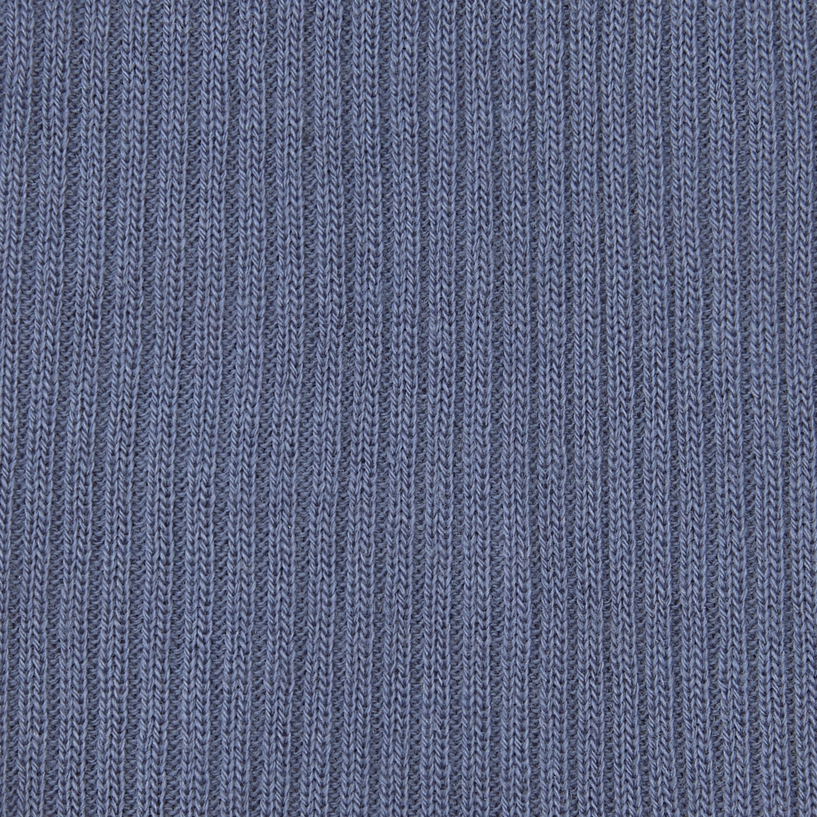 View 2 of product A single Smoke Grey Long Merino Wool Sock by Turnbull & Asser, featuring a ribbed texture and crafted in the tradition of luxury men’s socks, is displayed upright on a plain light-gray background.