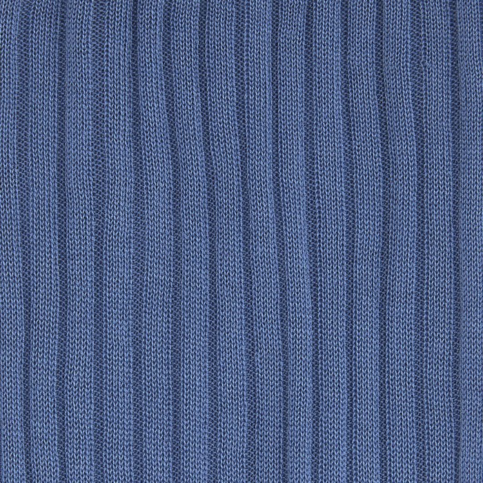 Denim Blue Long Cotton Socks Image 1