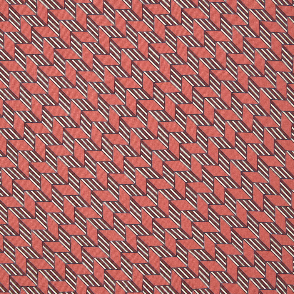 The Turnbull & Asser Red and Pink Arrow Silk Pocket Square features a striking pattern and luxurious silk, perfect for adding elegance to any look.