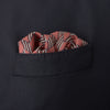 View 4 of product The Turnbull & Asser Red and Pink Arrow Silk Pocket Square features a striking pattern and luxurious silk, perfect for adding elegance to any look.