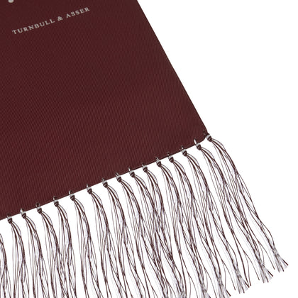 Wine Spotted Silk Scarf Image 1